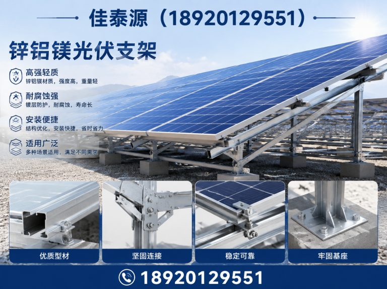 天津锌铝镁光伏支架展示图